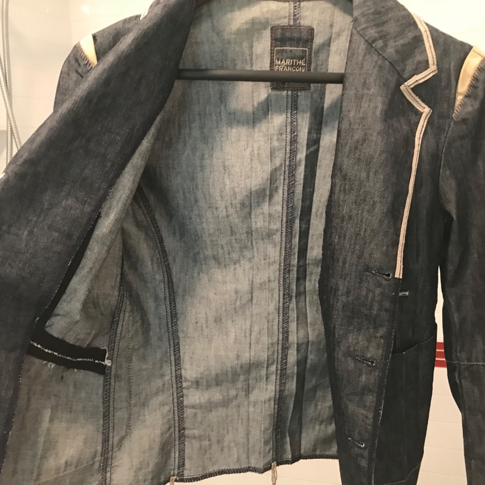 MARITHE FRANCOIS GIRBAUD Jean Jacket Small - Picture 6 of 8